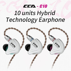 GUPBOO CCA C10 4BA + 1DD casque hybride Hi-Fi écouteurs intra-auriculaires Sport antibruit actif DJ jeu casque moniteur casque