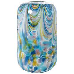 Vase Alexandra House Living Bleu Blanc Verre 18 x 18 x 31 cm