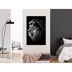 Decoshop26 Tableau toile de décoration murale impression premium en partie sur châssis en bois motif Blueeyed Lion (1 Part) 40x60 cm 11_0015062