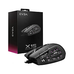 EVGA X15 MMO Souris Jeu Avec Fil USB 16000DPI 20 Boutons Noir