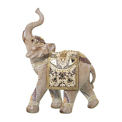 Figurine Décorative Alexandra House Living Doré Plastique Eléphant 12 x 22 x 27 cm 