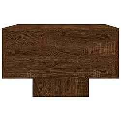 Maison Chic Table basse pour salon | Table à café chêne marron 100x49,5x31 cm bois d'ingénierie -GKD90929 pas cher