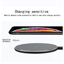 Universal Chargeur sans fil YH-K8 QI Mat de quai à chargement de recharge rapide pour iPhone