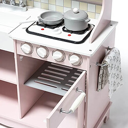 Ataa Cuisine en bois 95x32x103cm Couleur Rose pas cher