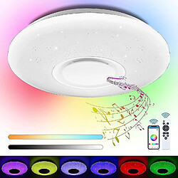 Universal Lumière Lumière lumineuse LED intelligente 32W 40.5cm Plafonnier Bluetooth Haut-parleur RGB Température de couleur