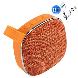 Wewoo Enceinte Bluetooth d'intérieur Orange Haut-parleur stéréo design portable, avec microphone intégré, prise en charge des appels mains libres, carte TF et AUX IN, distance Bluetooth: 10 m 