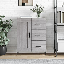 Maison Chic Buffet,Meuble de Rangement,commode pour salon,Cuisine sonoma gris 69,5x34x90 cm bois d'ingénierie -MN46911