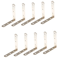 Acheter 10pcs cornières en acier épaissies support angle droit ensemble 100x100x20mm