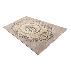 Avis Vidal Tapis de laine 198x114 brun Ultra Vintage