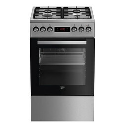 Acces Editions Beko FSE52320DXD four et cuisinière Gaz Noir, Acier inoxydable A