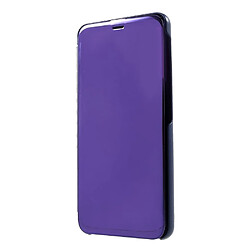 Avis Etui en PU surface du miroir de la fenêtre violet foncé pour votre Samsung Galaxy A7 (2018)