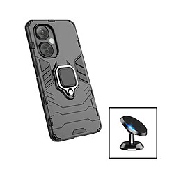 PHONECARE Kit Support Magnétique de Voiture + Coque 3X1 Military Defender pour Oppo K11X - Noir 