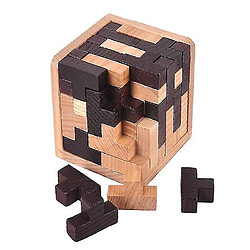 Universal Défi classique 3d iq puzzle en bois c cerveau tetris carrelage match puzzle pour adulte