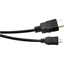 Abi Diffusion Cordon HDMI haute vitesse avec ethernet micro HDMI 3,00m