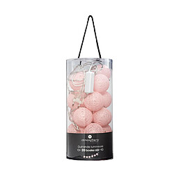 Atmosphera, Createur D'Interieur Guirlande sur secteur LED 20 boules - Rose clair