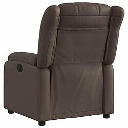 Avis Maison Chic Fauteuil Relax pour salon, Fauteuil inclinable Marron Similicuir -GKD91352