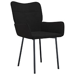 Avis Maison Chic Lot de 2 Chaises à manger,Chaise pour cuisine,Solide Structure Noir Velours -MN23844