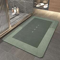 LUUCOZK Tapis de bain antidérapants absorbants à séchage rapide pour salle de bain - Vert B-45x120cm 