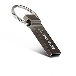 Wewoo Clé USB Porte-clé en métal USB 2.0 MicroDrive 64 Go noir