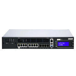 Avis QNAP QuCPE-7012-D2123IT-8G QuCPE-7012-D2123IT-8G Intel Xeon D-2123IT 8x2.5GbE RJ45 ports and 4x10GbE SFP+ ports 1x network module 1x PCIe Gen3 x8