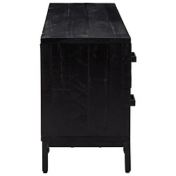 Acheter vidaXL Armoire de rangement Noir 110x30x45 cm Bois de pin massif