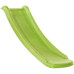 Kbt Glissière de toboggan avec vague en PEHD toba 120cm Vert lemon.