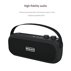 Universal Mini haut-parleur portable sans fil Bluetooth haut-parleur stéréo radio musique subwoofer colonne pour ordinateurs | Haut-parleurs portables (noir) pas cher