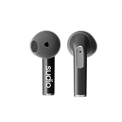 Sudio Écouteurs Sans Fil N2 IPX4 Semi Intra-auriculaires Bluetooth 5.2 Noir