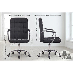 Non Chaise de bureau tissu Terni