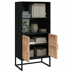 Avis Maison Chic Buffet,Meuble de Rangement,commode pour salon,Cuisine noir 60x35x125 cm bois d'ingénierie -MN42483