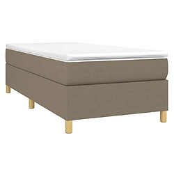 Avis Sommier à lattes,Cadre à lattes de lit pour Adulte Taupe 90x200 cm Tissu -MN29269