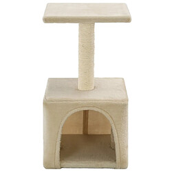 Acheter Arbre à chat avec griffoirs,niche pour chat en sisal 55 cm Beige -MN61550