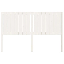 Avis Maison Chic Tête de lit scandinave pour lit adulte,Meuble de chambre Blanc 165,5x4x100 cm Bois massif de pin -MN71115