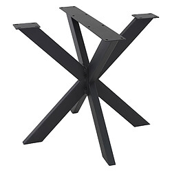 ML DESIGN MODERN LIVING Pied de table Spider métal noir design industriel piètement meuble 85x71x85 cm