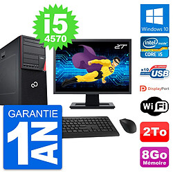 PC Tour Fujitsu P720 Ecran 27" Intel i5-4570 RAM 8Go Disque 2To Windows 10 Wifi · Occasion 