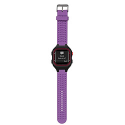 Wewoo Bracelet pour montre connectée Dragonne ajustable Garmin Forerunner 25 violet