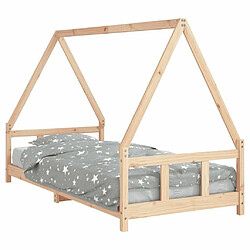 Maison Chic Lit simple Cadre de lit pour enfants,Lit d'Enfant Moderne 90x200 cm bois de pin massif -MN94716