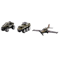 soldat armée homme enfant Voiture Miniature 3pcs Véhicules Miniature Figurines Jouets Montessori Enfants