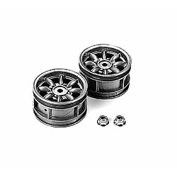 TAMIYA 300050569 - M chAssis Jantes Argent (2) Mini cooper 