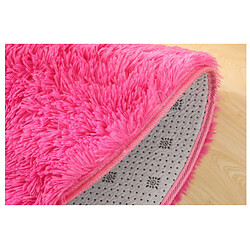 Avis LUUCOZK Tapis à poils longs doux et moelleux pour chambre à coucher et salon - Vert gazon-1,6x1,6 mètres rond