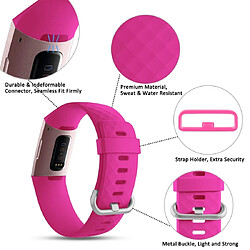 Avis Wewoo Bracelet pour montre connectée Dragonne sport réglable à motif losanges FITBIT Charge 2taille S10,5x8,5cm rose pâle