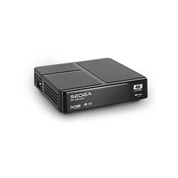 Sedea Récepteur TNT Nouvelle Norme 4K UHD 1080p – DVB-T2 SNT-2400UHD - Fonction Timer, EPG, Lecteur Multimédia, Enregistrement sur USB