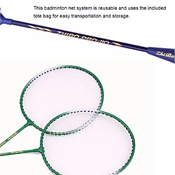 Acheter Justgreenbox Badminton Racket Stringing Offensive Single 2PC Bag Set, Bleu