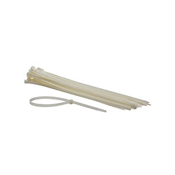 Perel Jeu de serre-c,bles en nylon - 8.8 x 500 mm - blanc (50 pcs)