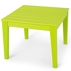 Helloshop26 Table pour enfants en pehd anti-décoloration pour intérieur / extérieur 64,5 x 64,5 x 51 cm vert 20_0007443