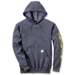 Carhartt Sweat capuche non zippé logo manche poids moyen K288 navy S