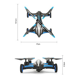 Universal 2.4G RC Drone Air-Ground Flying Car H23 Quadcopter With Light Color Remote Control Model Helicopter Best Toy | RC Helicopter(Le noir)