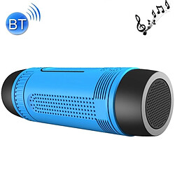 Yonis ENCEINTE PORTABLE BLUETOOTH WATERPROOF MULTIFONCTIONNEL, BATTERIE EXTERNE 4000MAH, LAMPE TORCHE BLEUE