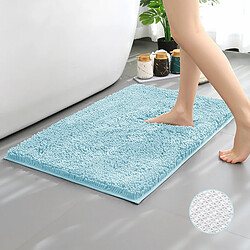 LUUCOZK Tapis Tapis de salle de bain absorbants - Fond bleu eau en TPR-50X80CM