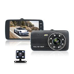 Yonis Dashcam 4 Pouces HD 1080P Vision Nocturne Enregistrement Double Intelligent + SD 16Go Dashcam 4 Pouces HD 1080P Vision Nocturne Enregistrement Double Intelligent Pour Voiture + SD 16Go YONIS